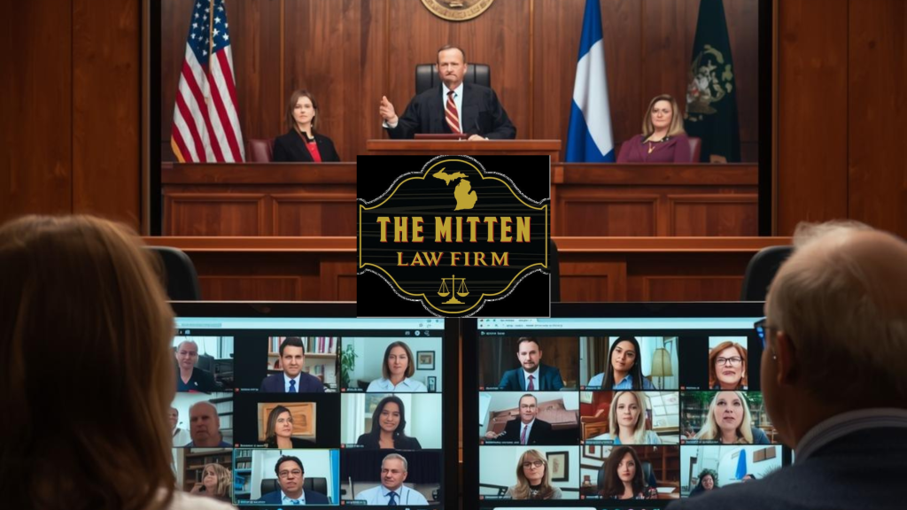 Virtual family court hearing